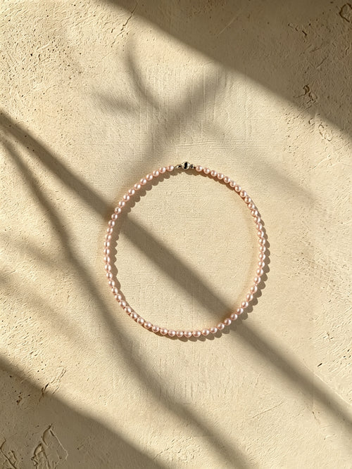 Classics 6mm Full-Round Lavender Purple Pearl Necklace-E02