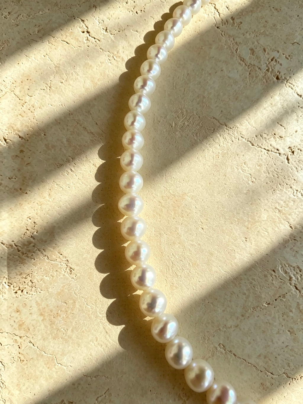 Classics 6mm Full-Round White Pearl Necklace-E01