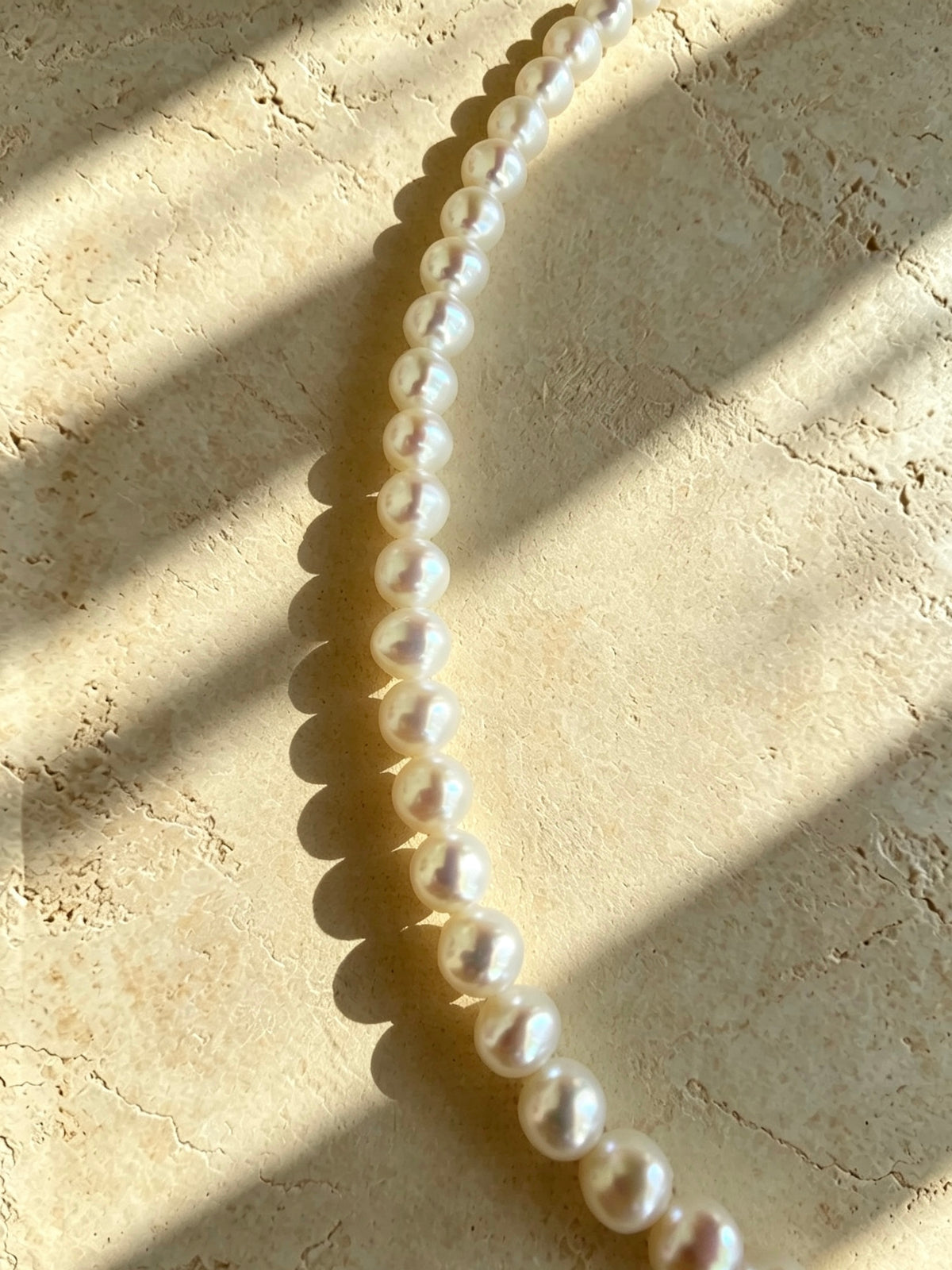 Classics 6mm Full-Round White Pearl Necklace-E01