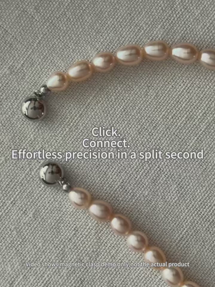 Classics 6mm Full-Round Champagne Gold Pearl Necklace-E03